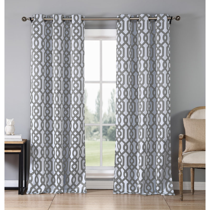 Islip Geometric Blackout Thermal Grommet Curtain Panels & Reviews